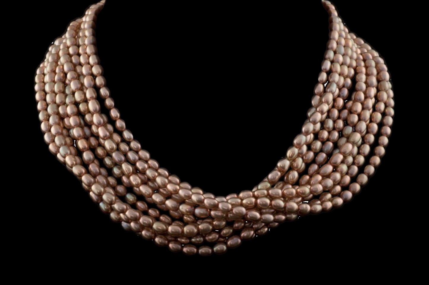 Bronze Pearl Necklace