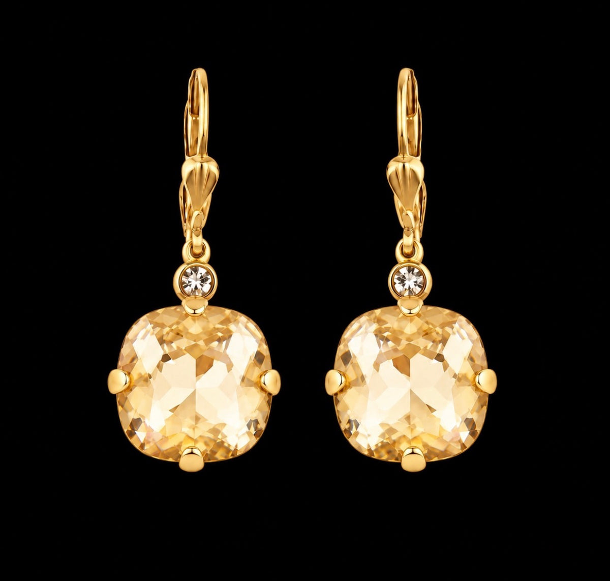 Chloé Champagne Drop Earrings