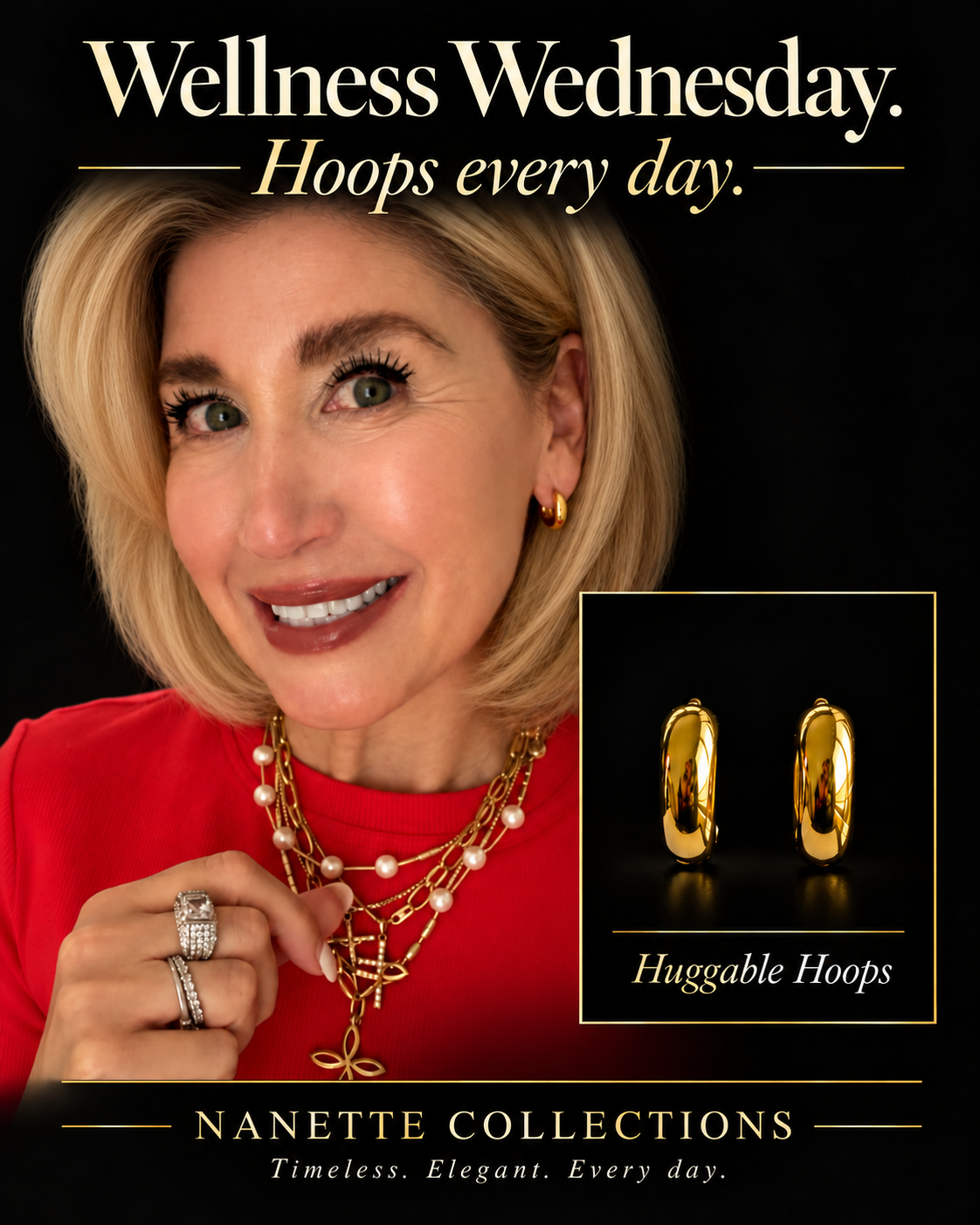 Italian Radiance Huggable Hoop