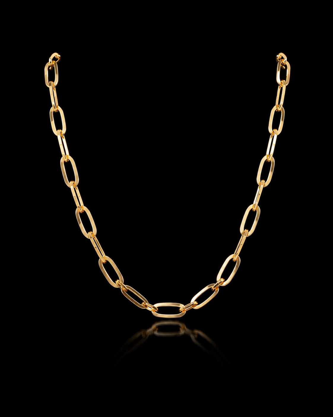 Italian Radiance Paper Link Chain Necklace 18 inch
