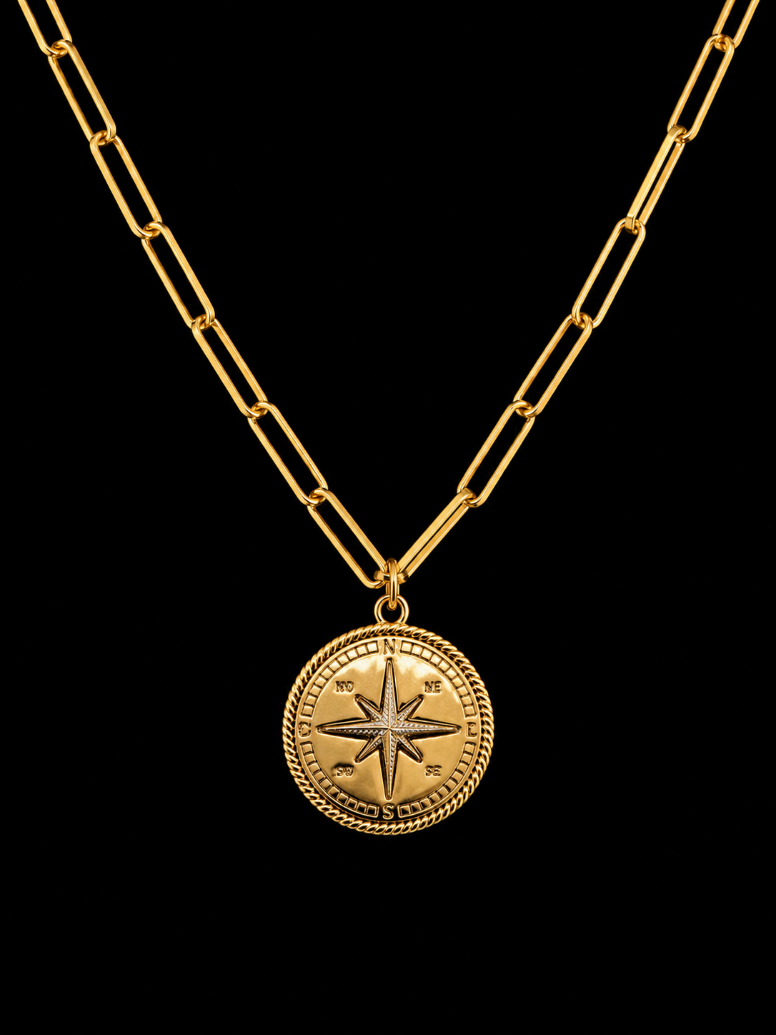 Compass Medallion Necklace