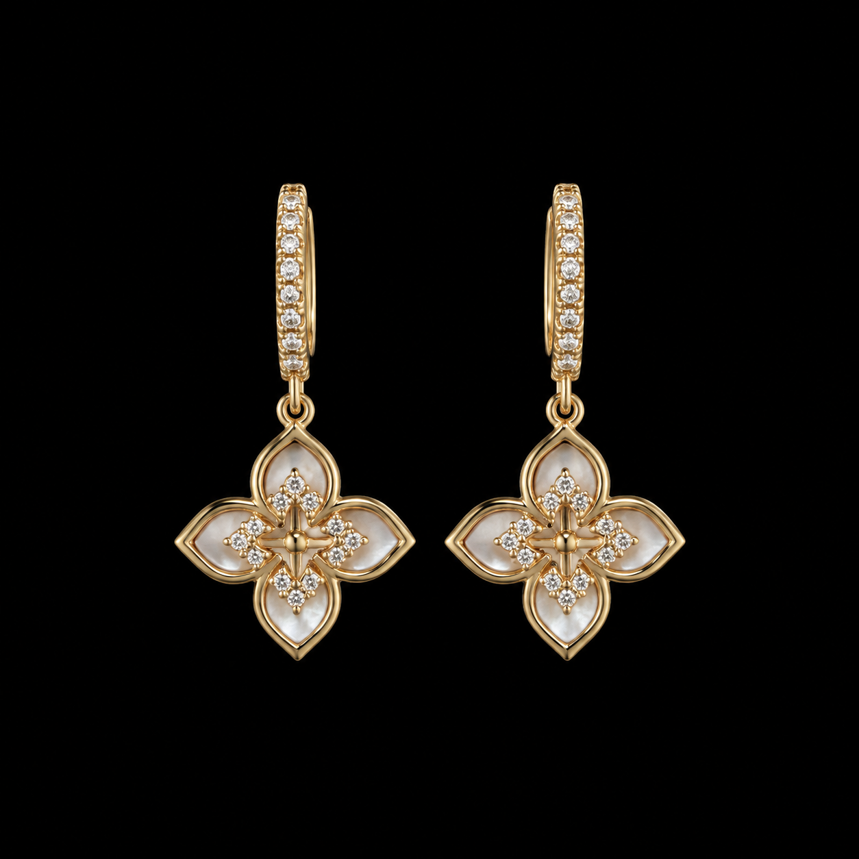 The Gilded Bloom Drop Earrings