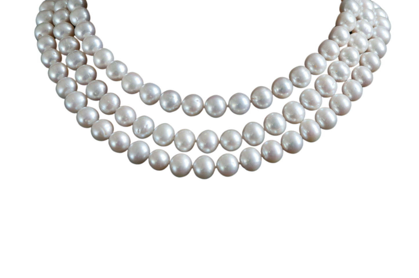 Freshwater Pearl Three Strand Necklace