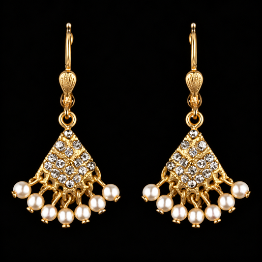 Geneviève Pearl Chandelier Earrings