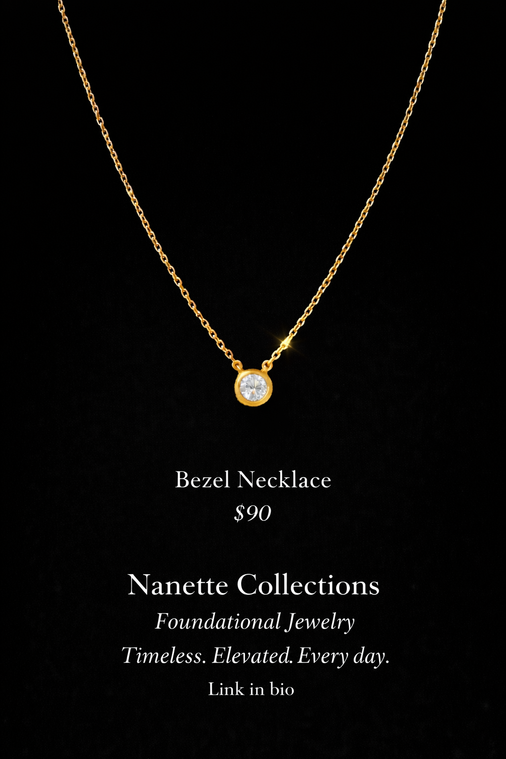 Bezel Necklace
