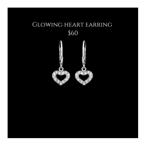 Glowing Heart Earring