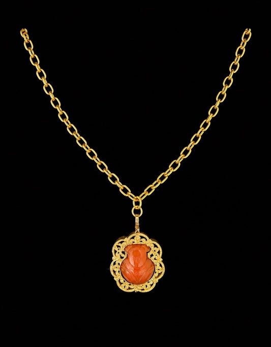 The Florence Carnelian Cameo Necklace