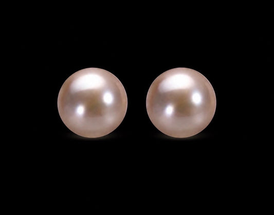 Blush Pink Freshwater Pearl Earrings