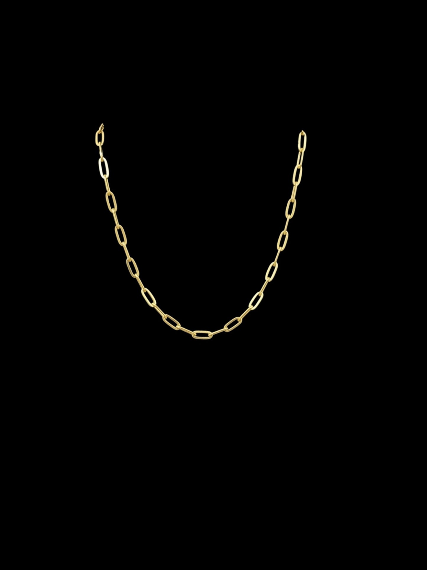 Sold Out - Waitlist Available.               Italian Radiance Paper Link Chain Necklace 24 inch -