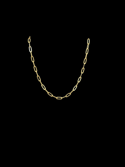 Italian Radiance Paper Link Chain Necklace 20 inch