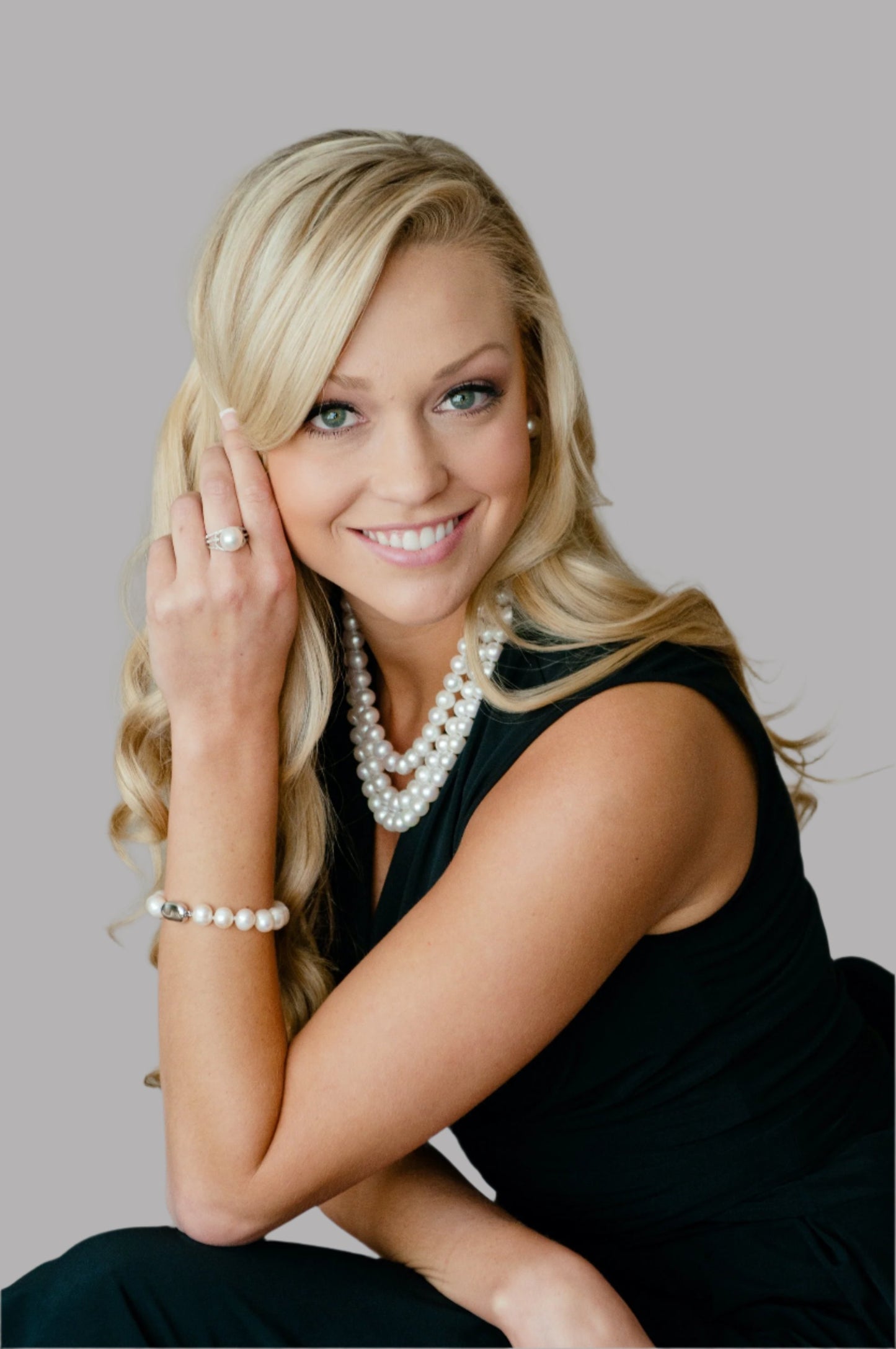 Freshwater Pearl Three Strand Necklace