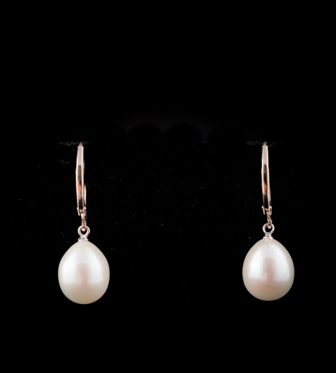 Pearl Drop Earring White gold