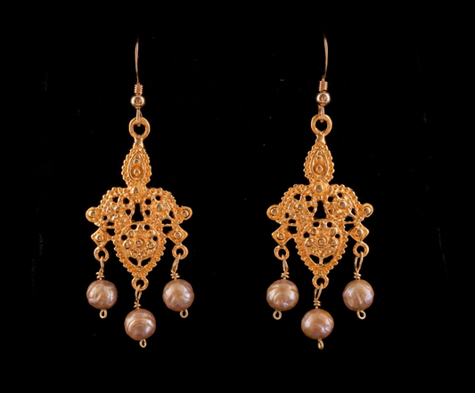 Amelia Pearl Chandelier Earrings