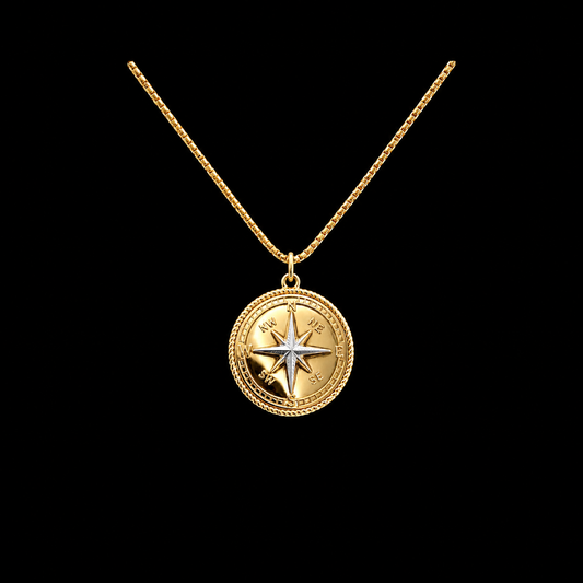Compass Medallion Necklace
