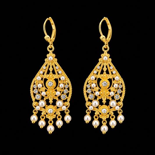 Josephine Pearl Chandelier Earring