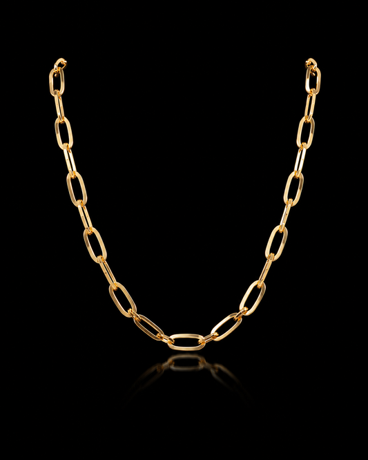 Italian Radiance Paper Link Chain Necklace 20 inch
