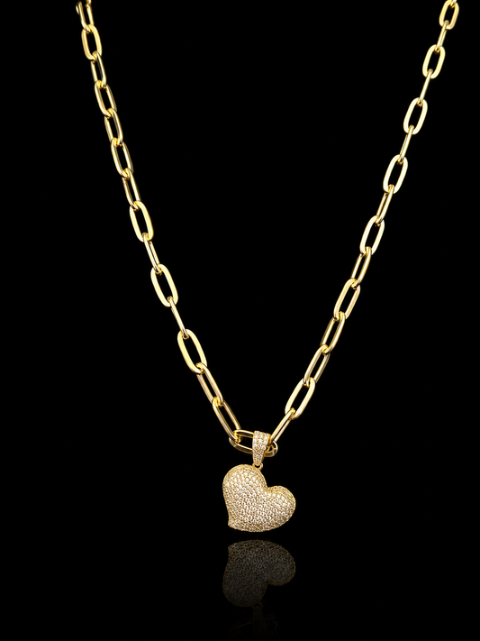 Italian Radiance Heart Necklace